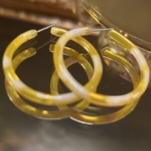 Acrylic Hoop Earrings
